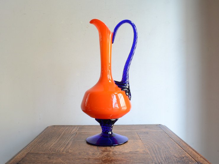ビンテージ ガラスフラワーベース [PF-4] - 花瓶