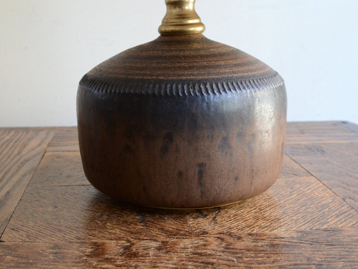 ヴィンテージ 陶器 テーブルランプ (H28cm)｜アンティーク照明・ランプ 