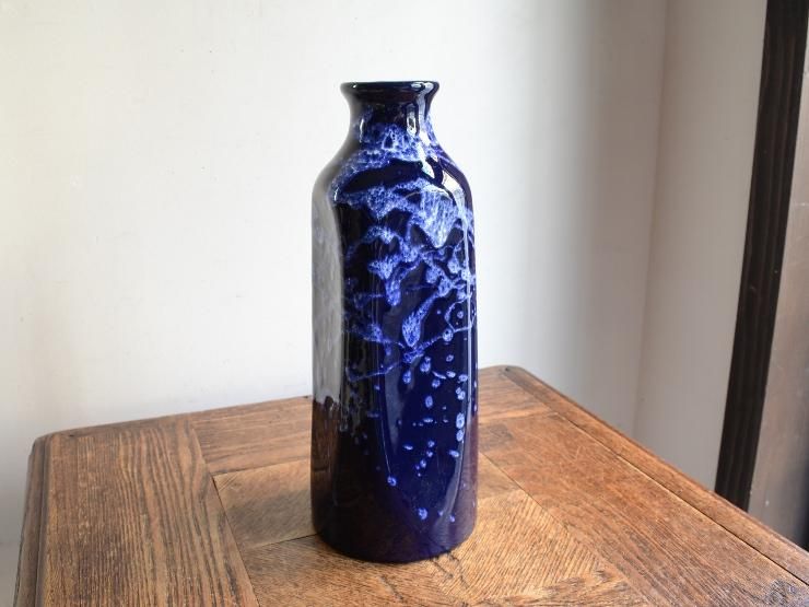 陶器　花器 ヴィンテージ 陶器フラワーベース（H25cm）｜アンティーク雑貨