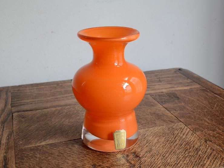 ヴィンテージ ガラス フラワーベース (H11cm)｜アンティーク雑貨