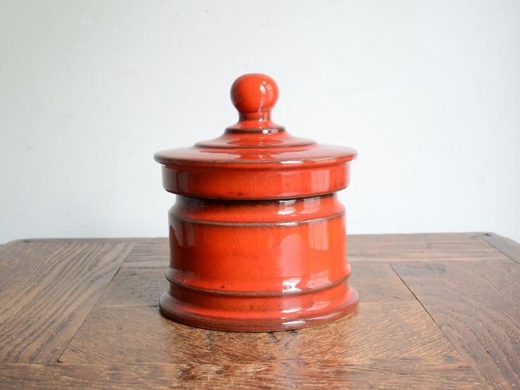 ヴィンテージ 蓋付き陶器ポット ｜アンティーク雑貨｜CHELSEA