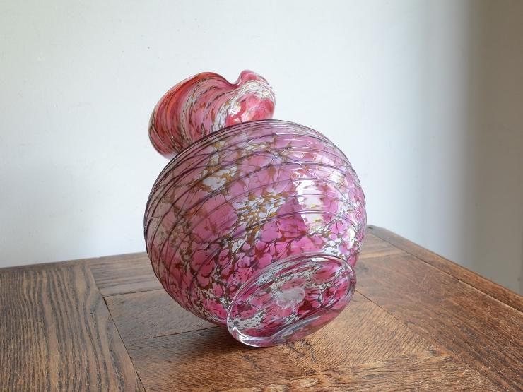 フラワーベース　ヴィンテージ ヴィンテージ マーブルガラス フラワーベース (H24.5cm