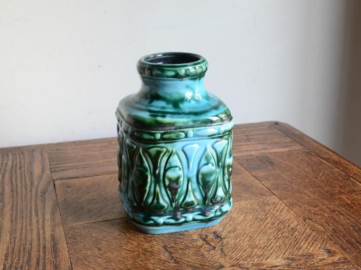  フラワーベース陶器 ヴィンテージ 陶器フラワーベース（H12.5cm）｜アンティーク雑貨