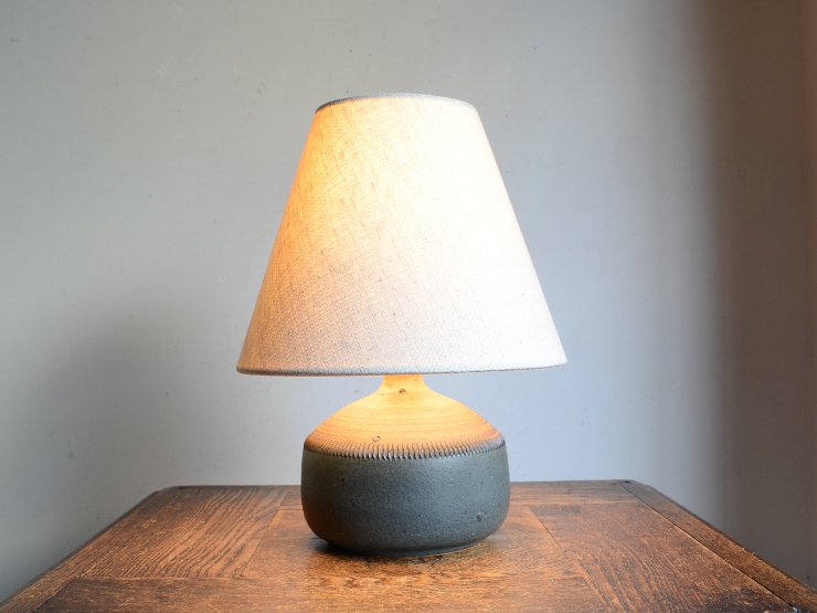 ヴィンテージ 陶器 テーブルランプ (H27cm)｜アンティーク照明・ランプ 