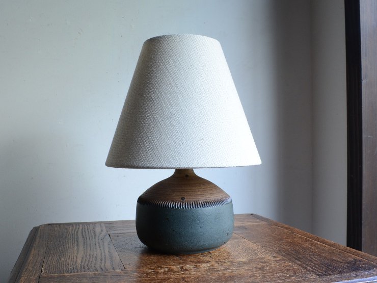ヴィンテージ 陶器 テーブルランプ (H27cm)｜アンティーク照明・ランプ 