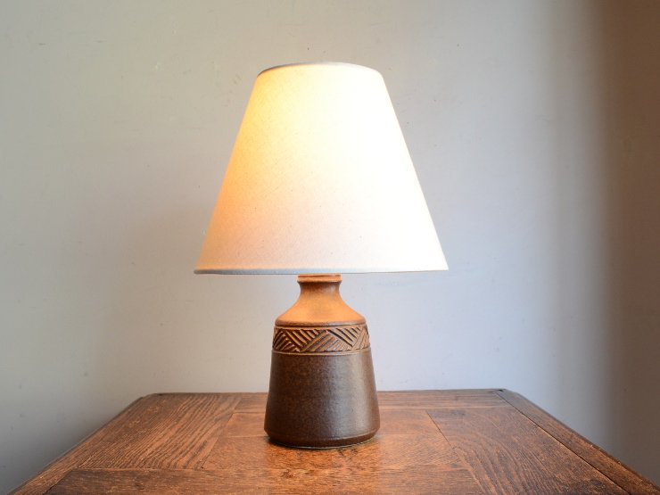 ヴィンテージ 陶器 テーブルランプ (H29cm)｜アンティーク照明・ランプ 