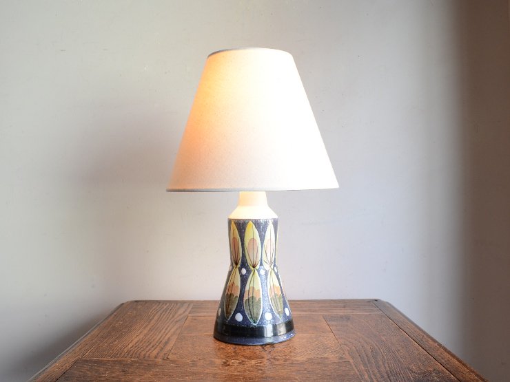ヴィンテージ 陶器 テーブルランプ (H33cm)｜アンティーク照明・ランプ