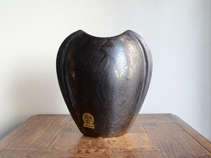 ヴィンテージ 陶器フラワーベース（H22cm）｜アンティーク雑貨