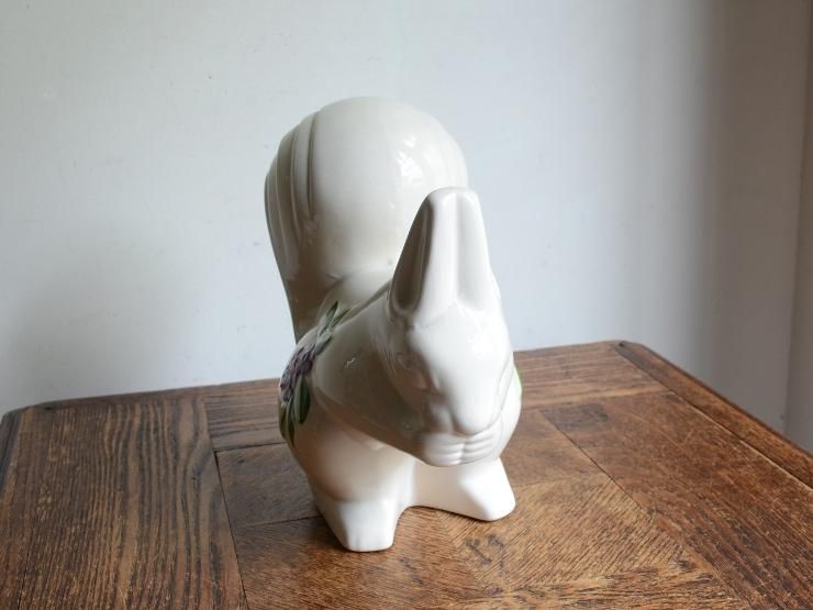 ヴィンテージ りすモチーフ陶器オブジェ｜アンティーク雑貨