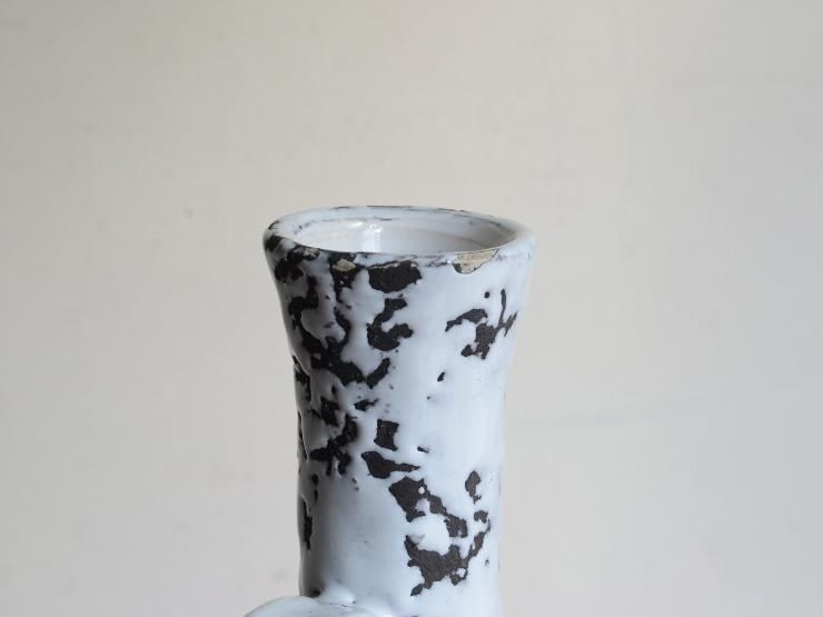 ヴィンテージ 陶器フラワーベース（H22.5cm）｜アンティーク雑貨