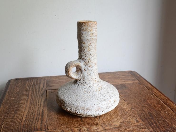 ヴィンテージ 陶器フラワーベース（H19cm）｜アンティーク雑貨