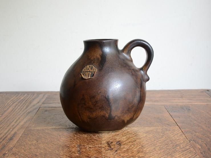 ヴィンテージ　陶器 ヴィンテージ 陶器フラワーベース（H11.5cm）｜アンティーク雑貨