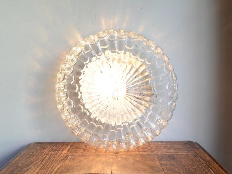 ヴィンテージ デザインガラス シーリングライト｜アンティーク