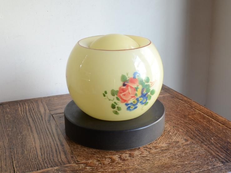 シーリング ミルクガラス シャビーシック アンティーク ビンテージ アールデコ シーリング ミルクガラス シャビーシック アンティーク