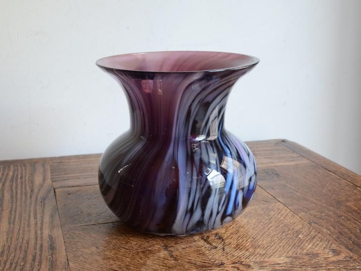 アンティーク　フラワーベース フラワーベース ガラスベース 花瓶 アンティーク風 ブロカント風