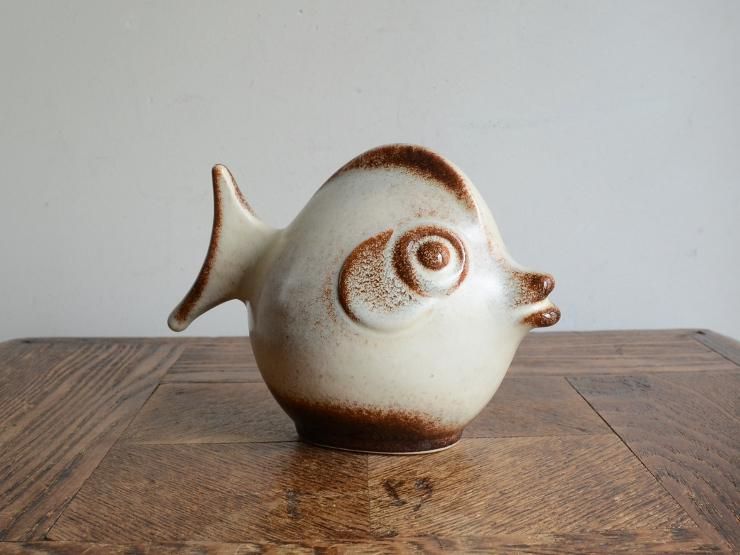 注目の ヴィンテージ 陶器オブジェ｜アンティーク雑貨 お魚モチーフ 工芸品