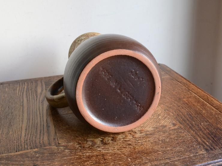 ヴィンテージ 陶器フラワーベース（H26cm）｜アンティーク雑貨