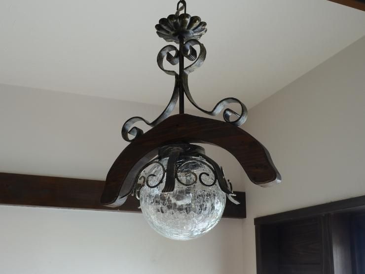 ヴィンテージ デザインガラス ペンダントランプ｜アンティーク照明