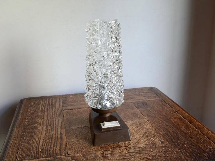 海外ビンテージガラステーブル ヴィンテージ ガラストップ サイドテーブル - アンティーク