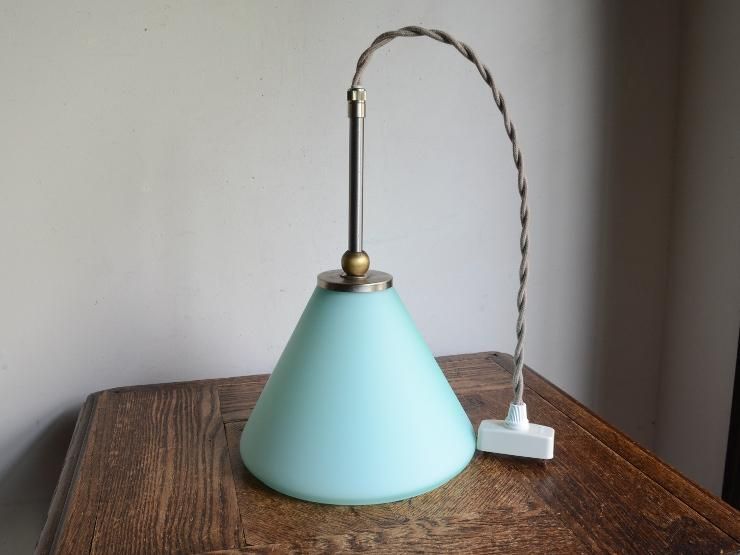 ヴィンテージ デザインガラス ペンダントランプ｜アンティーク照明