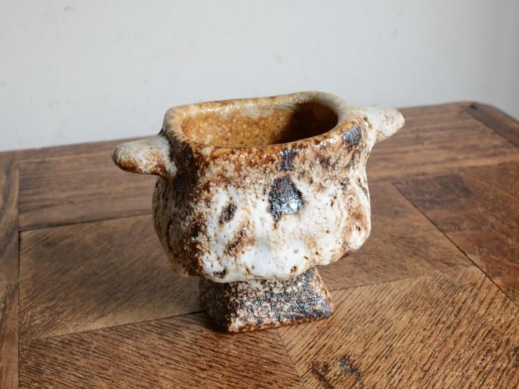 ヴィンテージ 陶器フラワーベース（H8cm）｜アンティーク雑貨｜CHELSEA