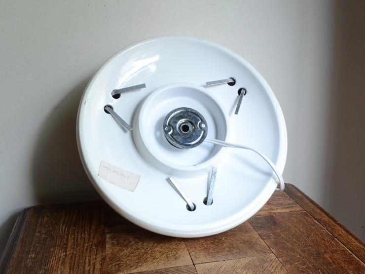 ヴィンテージ ガラス 陶器シーリングライト｜アンティーク照明