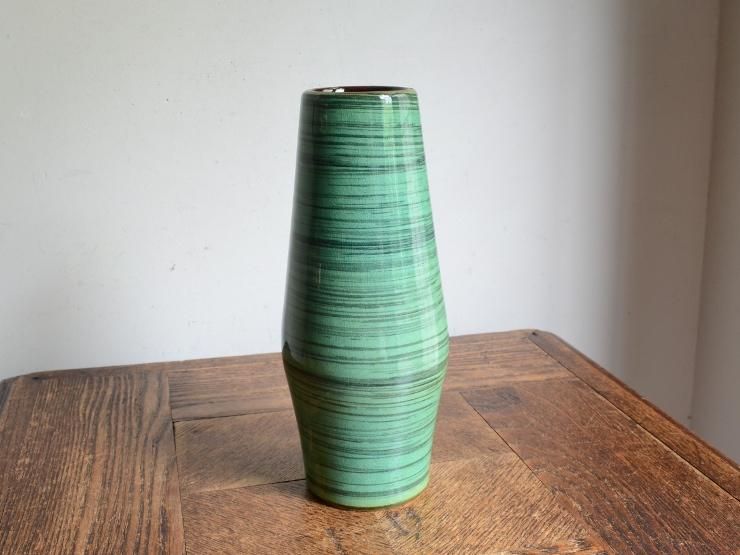ヴィンテージ 陶器フラワーベース（H20cm）｜アンティーク雑貨