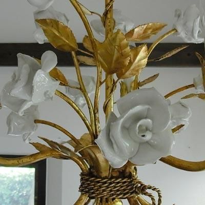 T1117 オレンジ/ホワイト 3灯シャンデリア レトロ T1117 オレンジ/ホワイト 3灯シャンデリア レトロ T1117