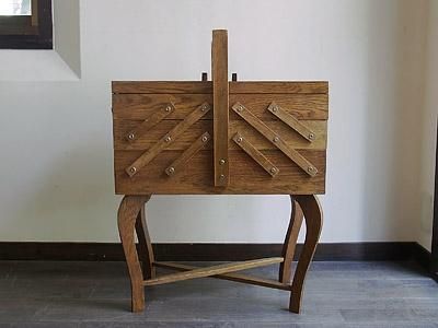 アンティーク家具・ヴィンテージ家具｜猫足ソーイングボックス