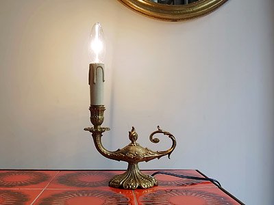 アラジンランプ型 真鍮スタンドランプ アンティーク照明 ランプ Chelsea Antique Decoration チェルシー