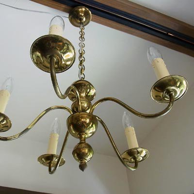 アンティーク 真鍮5灯シャンデリア｜アンティーク照明・ランプ｜CHELSEA antique＆decoration｜チェルシー