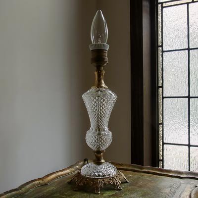 ヴィンテージ カッティングガラス スタンドランプ｜アンティーク照明・ランプ｜CHELSEA antique＆decoration（チェルシー）