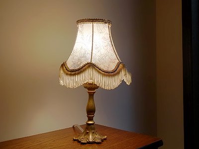 花柄シェード付 真鍮テーブルランプ アンティーク照明 ランプ Chelsea Antique Decoration チェルシー