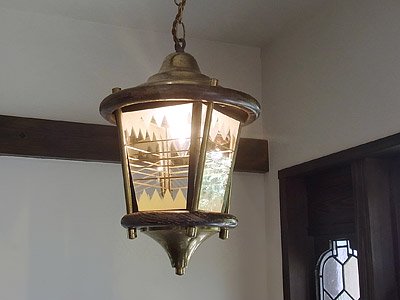 木製＆真鍮 ランタン型ペンダントランプ｜アンティーク照明・ランプ｜CHELSEA antique＆decoration（チェルシー）