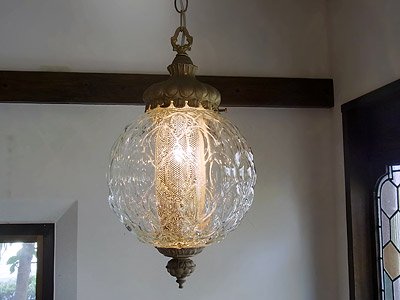 ヴィンテージ 60's ガラスシェード ペンダントランプ｜アンティーク照明・ランプ｜CHELSEA antique＆decoration（チェルシー）