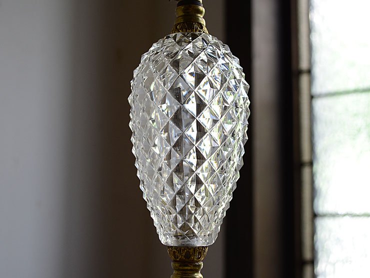 カッティングガラス スタンドランプ｜アンティーク照明・ランプ｜CHELSEA antique＆decoration（チェルシー）