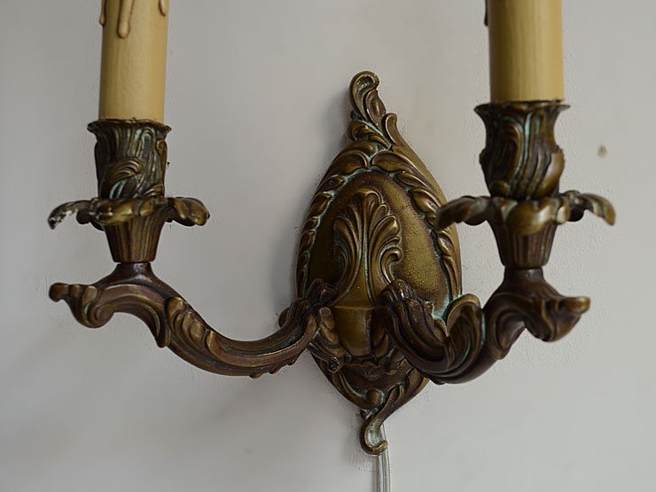 アンティーク 真鍮2灯ウォールランプ｜アンティーク照明・ランプ｜CHELSEA antique＆decoration（チェルシー）