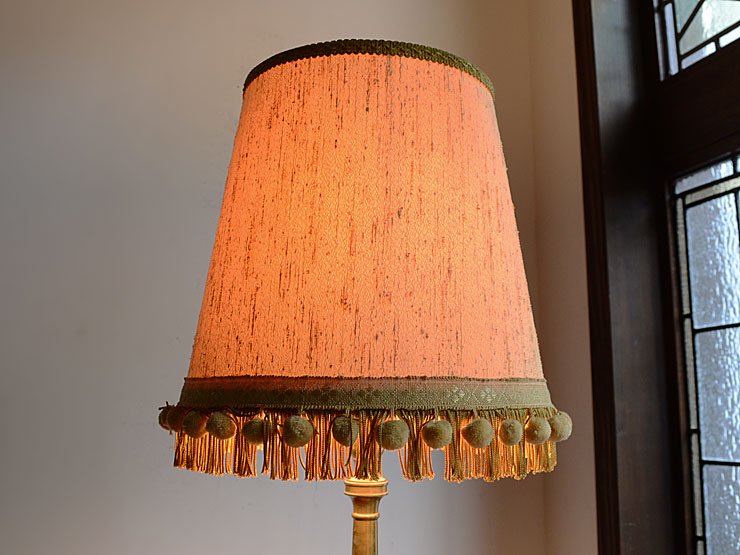フリンジシェード付 真鍮テーブルランプ（52cm）｜アンティーク照明・ランプ｜CHELSEA antique＆decoration（チェルシー）