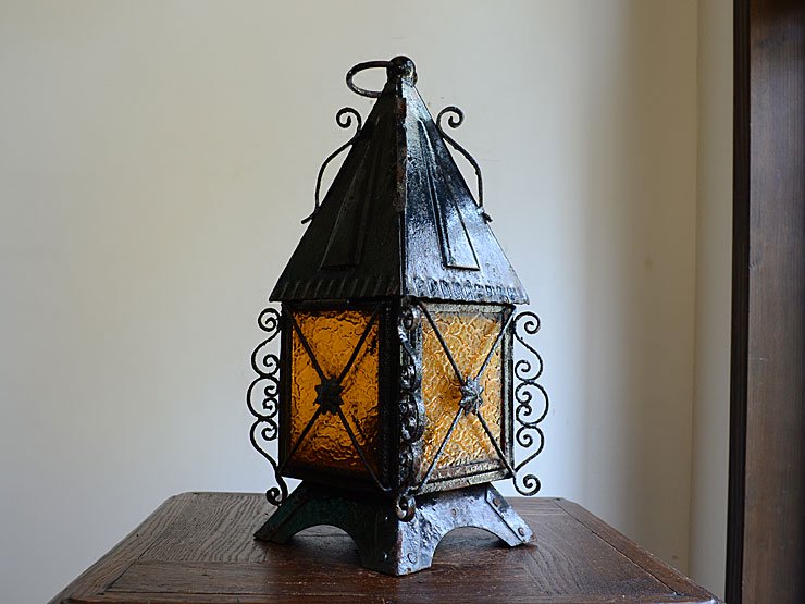 ヴィンテージ アイアン ランタン型テーブルランプ｜アンティーク照明・ランプ｜CHELSEA antique＆decoration（チェルシー）