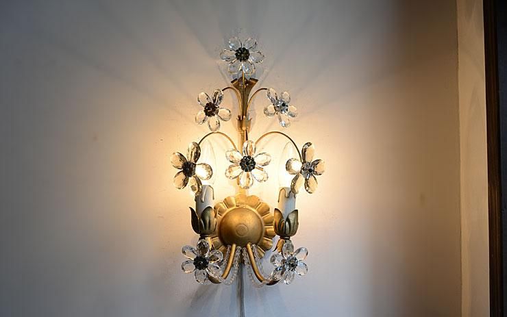 Chandelier 2wallウォールランプ クリスタルウォールランプ TUSU 2灯｜おしゃれインテリア 照明