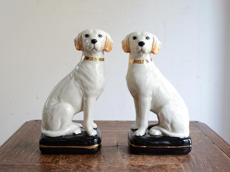 ヴィンテージ 犬モチーフ 陶器オブジェ セット｜アンティーク雑貨｜CHELSEA antique＆decoration（チェルシー）