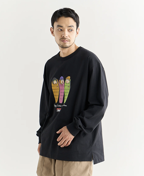 NANGA・メンズ》エコハイブリッド ロングスリーブ ティー 3SLB