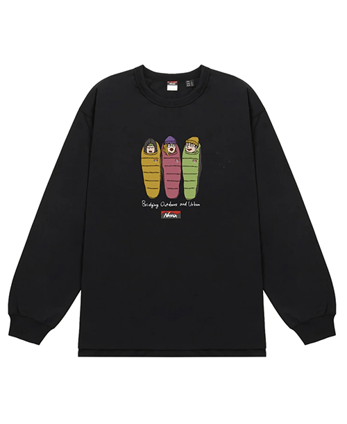 NANGA・メンズ》エコハイブリッド ロングスリーブ ティー 3SLB