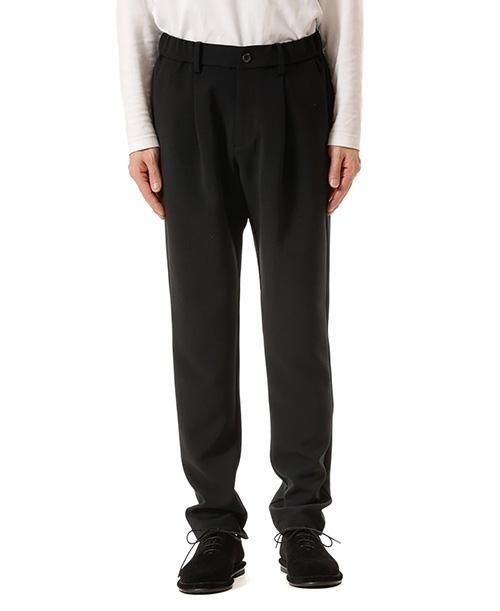 ATTACHMENT EASY TROUSERS / BLACK / サイズ2 ATTACHMENT /アタッチメント】2/80 PE/WO STRETCH TRO REGULAR