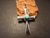 ナバホ族サンドキャスト＜クロス・十字架＞ペンダントチャームＳ　160S04