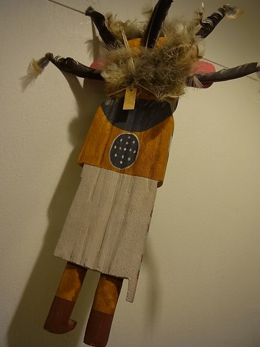HOPI KACHINAS＞ホピ族伝統工芸カチナドール・精霊の人形（Ｈｏｎ 