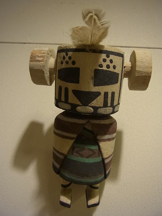 ＜HOPI　KACHINAS＞ホピ族伝統工芸カチナドール・人形　（Ｎｕｖａｋ'chin mana・ヌバマナ・スノーカチナガール）　170J31 -  Little Cloud - リトルクラウド 渋谷区恵比寿・代官山のインディアンジュエリー専門店