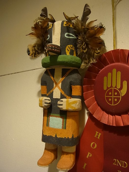 HOPI KACHINAS＞ホピ族伝統工芸カチナドール・人形 （Ｈｏｎａｎ・ Ｂａｄｇｅｒ ・アナグマ）2010年ホピマーケット受賞作 170J38  - Little Cloud - リトルクラウド 渋谷区恵比寿・代官山のインディアンジュエリー専門店