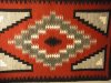 ナバホ族伝統工芸NAVAJO Rug・ナバホラグ・チェロ（羊毛の織物）【GANADO RED】Loretta Yazzie　18J77　