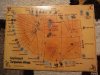ＵＳＡポストカード【TURQUOISE Mines Map】ターコイズ鉱山の地図　２００４ｓ